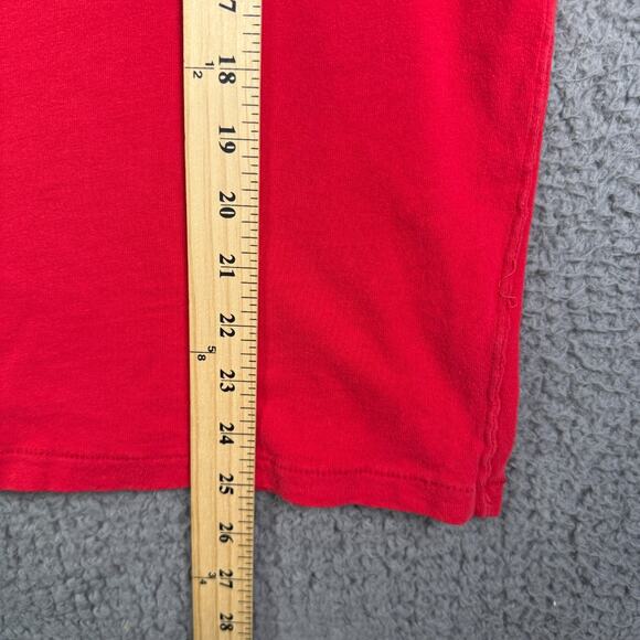 Abercrombie & Fitch Muscle Fit Shirt Men S Red Crew Club Embroidered Vintage Y2K - Picture 8 of 9